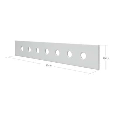 Barrière de sécurité, 3/4, Blanc