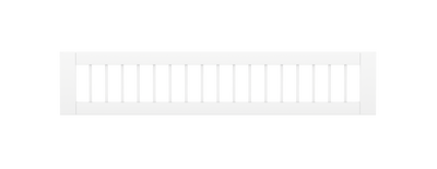 White - 3/4 Barrière de sécurité 200cm 