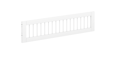 WHITE 3/4 Safety Rail with Crossbars, White