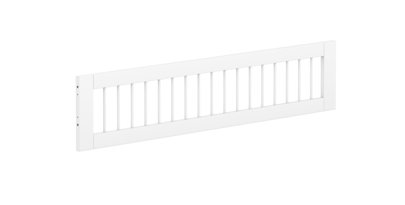 WHITE 3/4 Safety Rail with Crossbars, White