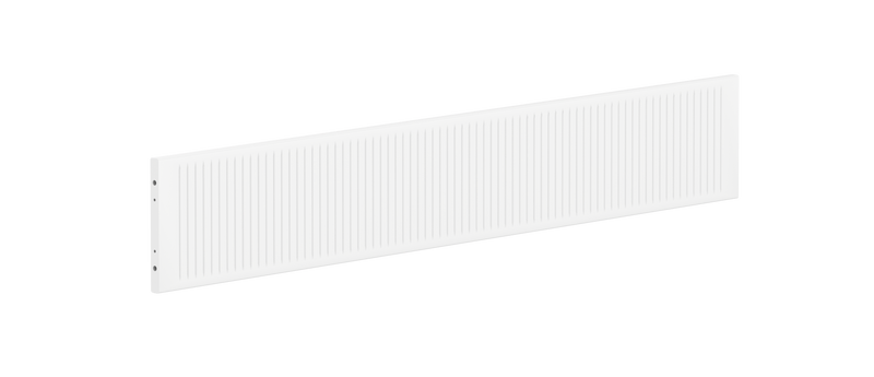 WHITE 3/4 Safety Rail with Grooves, White