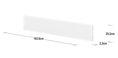 WHITE 3/4 Safety Rail with Grooves, White