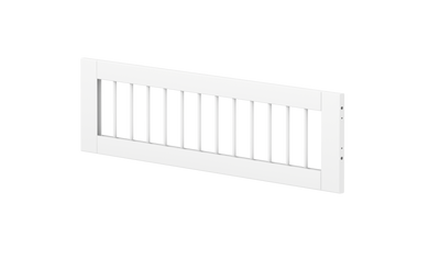 WHITE Centered Safety Rail with Crossbars, White