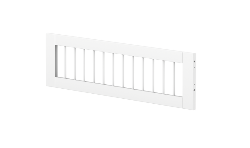 WHITE Centered Safety Rail with Crossbars, White