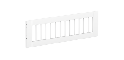 WHITE Centered Safety Rail with Crossbars, White