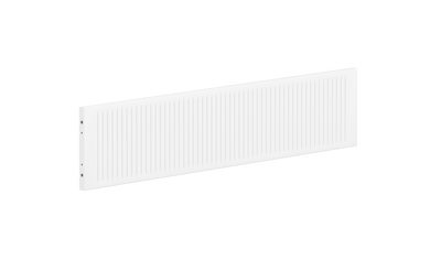 WHITE Centered Safety Rail with Grooves, White