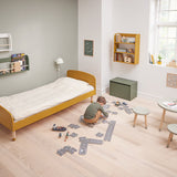 DOTS Einzelbett, 90x200 cm, Mustard