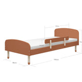 Single Bed w. safety rail