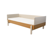 POPSICLE Single Bed, 90x200 cm, Oak/Cream