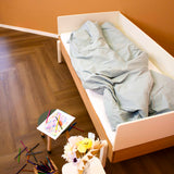 POPSICLE Single Bed, 90x200 cm, Oak/Cream