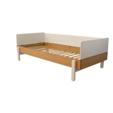 POPSICLE Single Bed, 90x200 cm, Oak/Cream