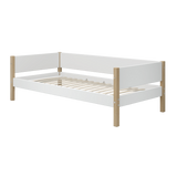 Single Bed, 90x200 cm, White/Oak
