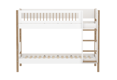 Bunk bed with straight ladder