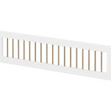 NOR 3/4 Safety Rail with Crossbars, White/Oak