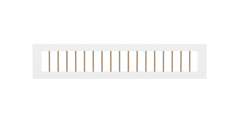 NOR 3/4 Absturzsicherung mit Sprossen, Weiß/Eiche