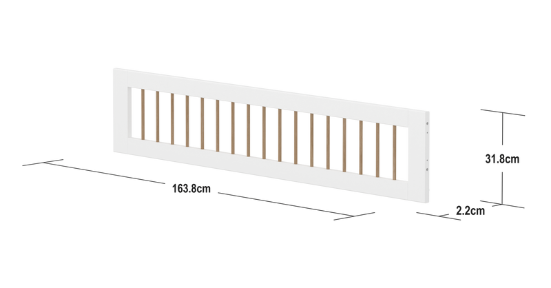 Safety Rail w. Bars 3/4, 200cm