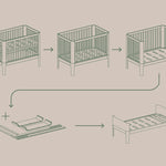 Conversion Kit from Baby to Junior Bed, NOVA 70x150 cm, Oak COLLI junior-bed-parts-oak  flexa-com.myshopify.com