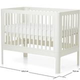 NOVA Babybett, Cream, 120x70 cm