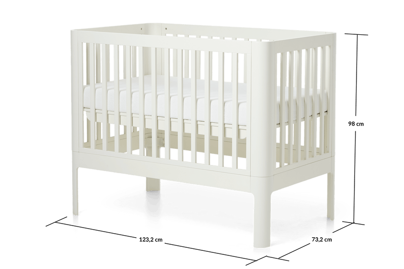 NOVA Babybed, Cream, 120x70 cm