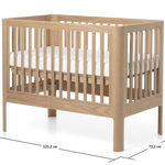 Baby Bed, 120x70 cm, Oak BABYBED fb01-baby-bed-oak  flexa-com.myshopify.com