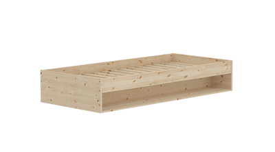 Single Bed with shelf, 90x200 cm