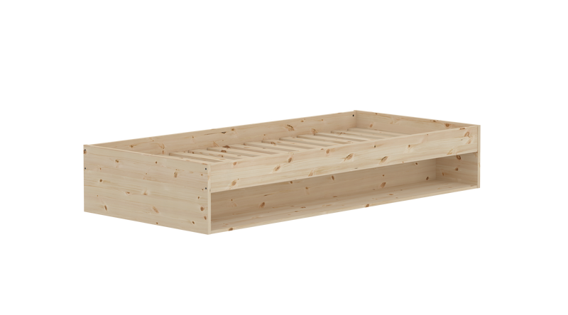 Single Bed with shelf, 90x200 cm