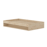 GROW Doppelbett mit Regal, 120x200 cm, Kiefernholz