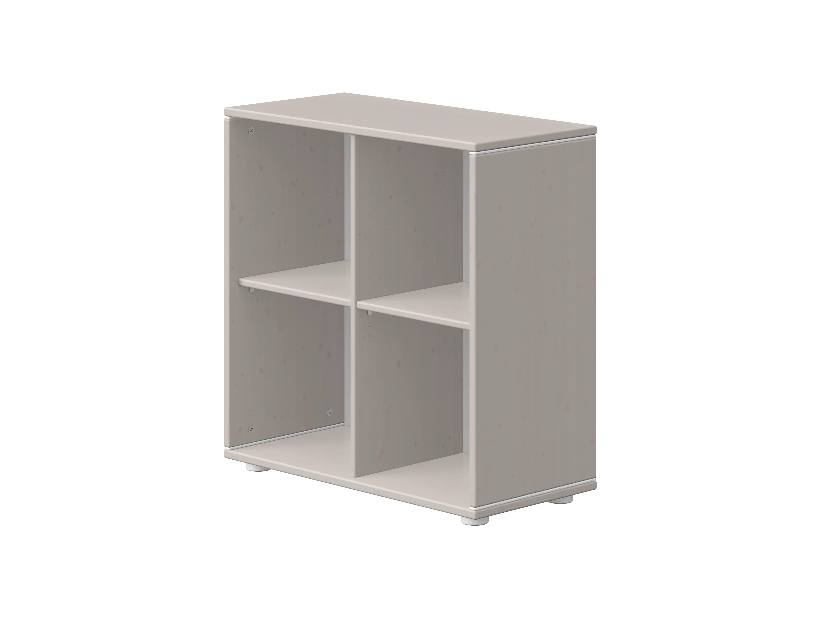Bookcase with 4 compartments, Grey BOOKCASE shelf-unit-grey-w-f-wht  flexa-com.myshopify.com