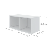 ROOMIE Etagère, 72 cm, MDF, Blanc