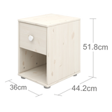 Chest with 1 Drawer, White