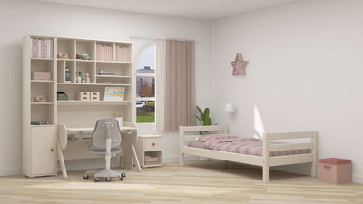 Commode avec 1 tiroir, Blanc
