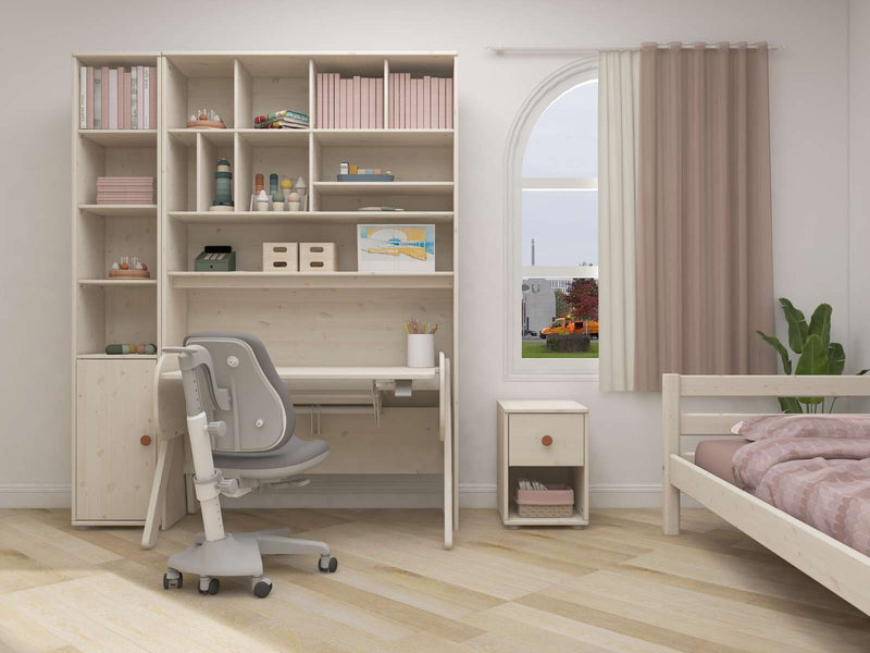 Commode avec 1 tiroir, Blanc