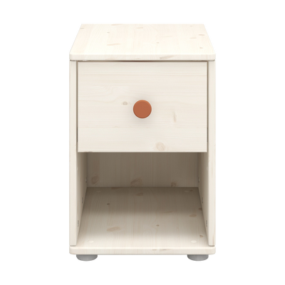 Commode avec 1 tiroir, Blanc