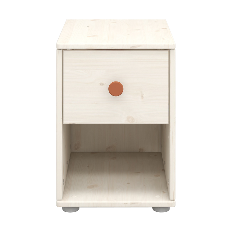 Commode avec 1 tiroir, Blanc