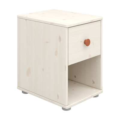 Commode avec 1 tiroir, Blanc