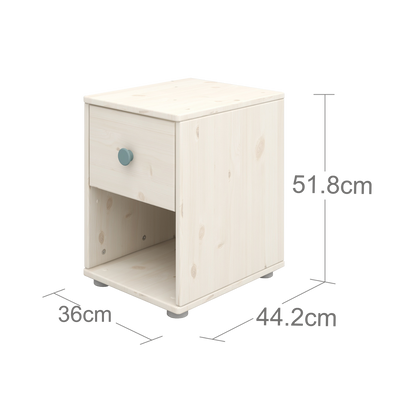 Chest with 1 Drawer, White