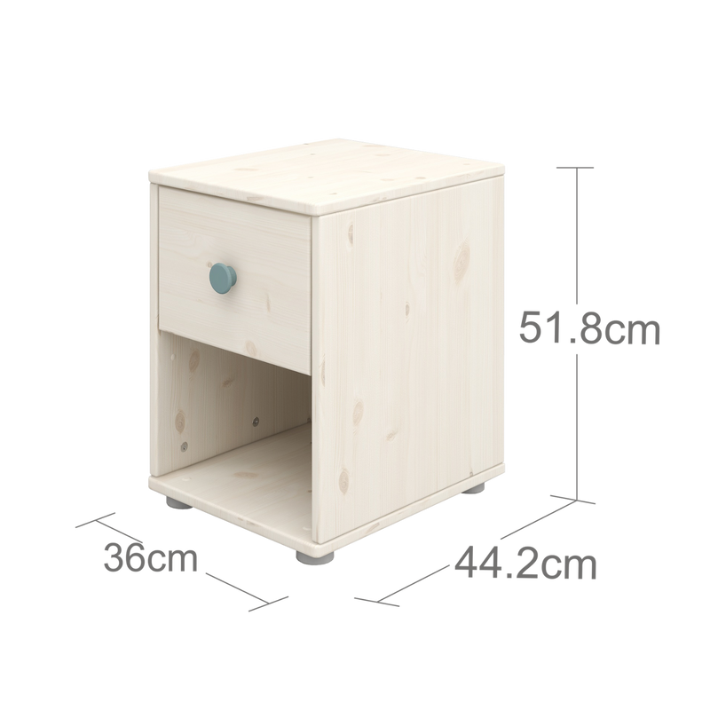 Chest with 1 Drawer, White