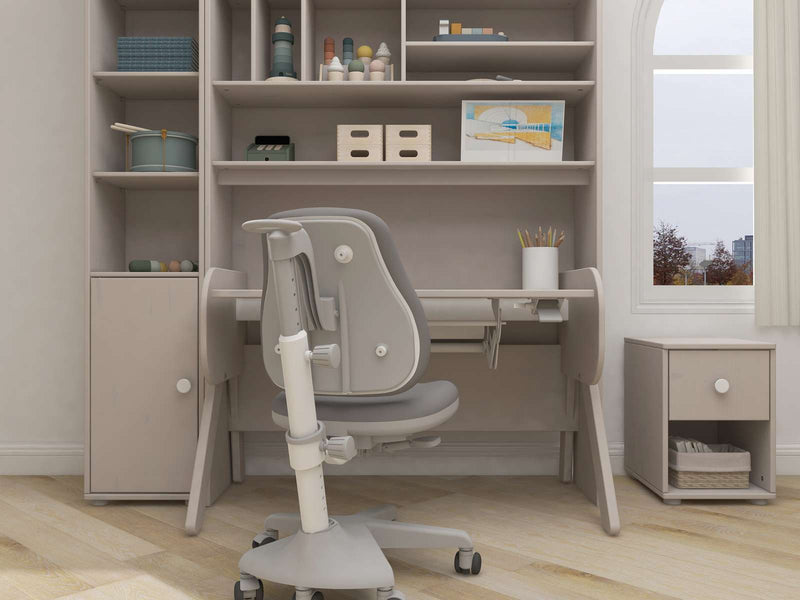 Commode avec 1 tiroir, Gris