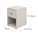 Chest with 1 Drawer, Grey