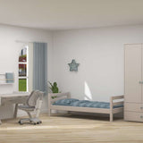 Bookcase with 1 shelf, Grey
