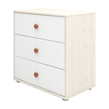 Chest with 3 Drawers, White
