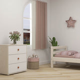 Chest with 3 Drawers, White