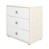 Chest with 3 Drawers, White