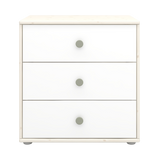 Chest with 3 Drawers, White