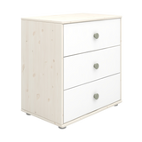 Chest with 3 Drawers, White