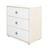 Chest with 3 Drawers, White