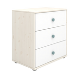 Chest with 3 Drawers, White