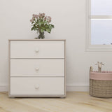 Chest with 3 Drawers, Grey