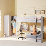 Wardrobe, 2 Doors + 2 drawers, Grey