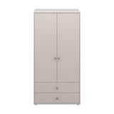 Armoire, 2 portes + 2 tiroirs, Gris